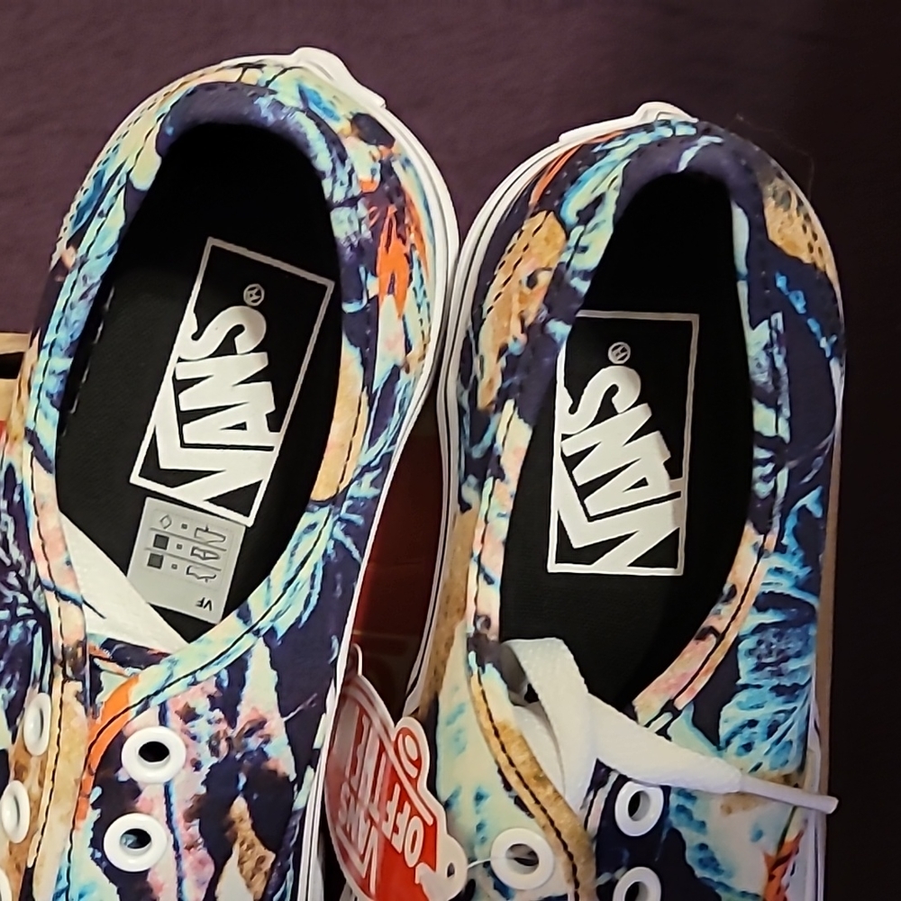 VANS AUTHENTIC TROPICAL MULTI/ BLACK SNEAKER W 5.0/ M 3.5 - Picture 4 of 10